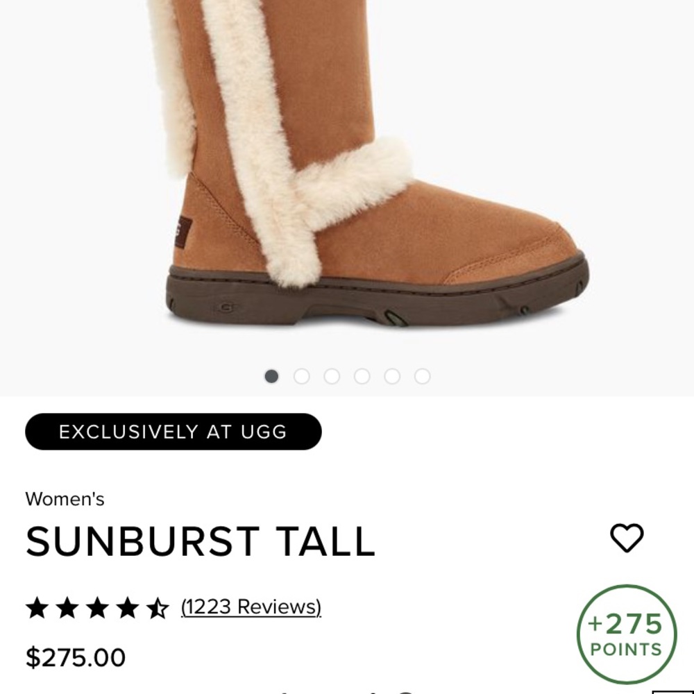 Chestnut sunburst tall Ugg’s